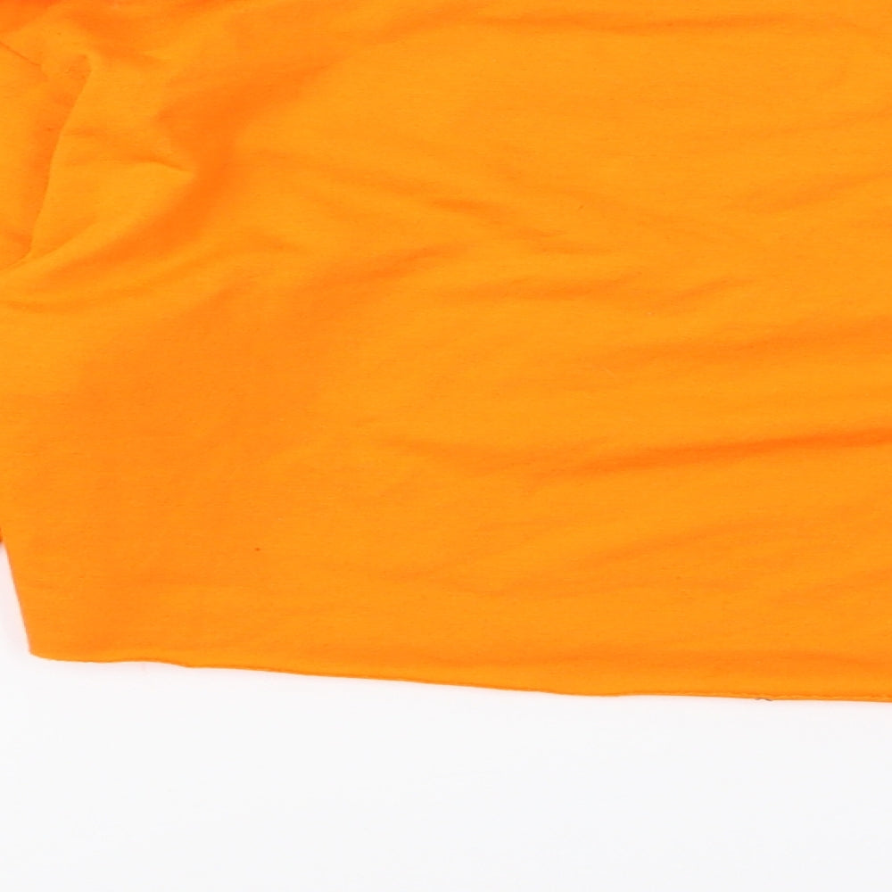 double Womens Orange Pullover Jumper Size M
