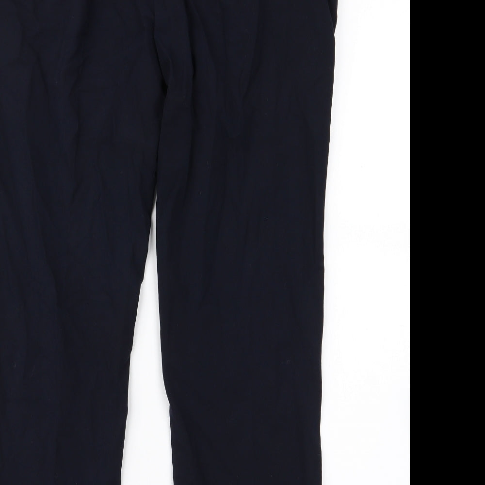 Marks & Spencer Womens Blue Trousers Size 14 L20 in