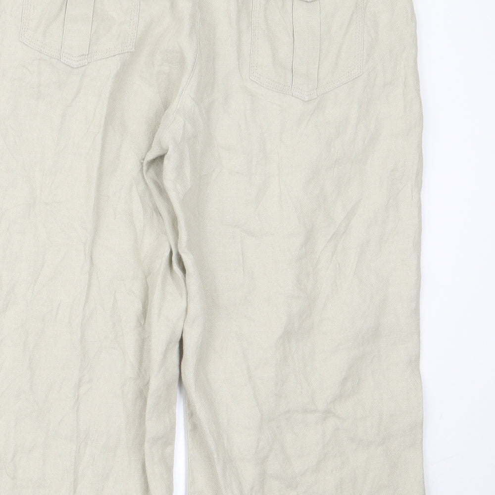 m7s Womens White Trousers Size 34 L21 in