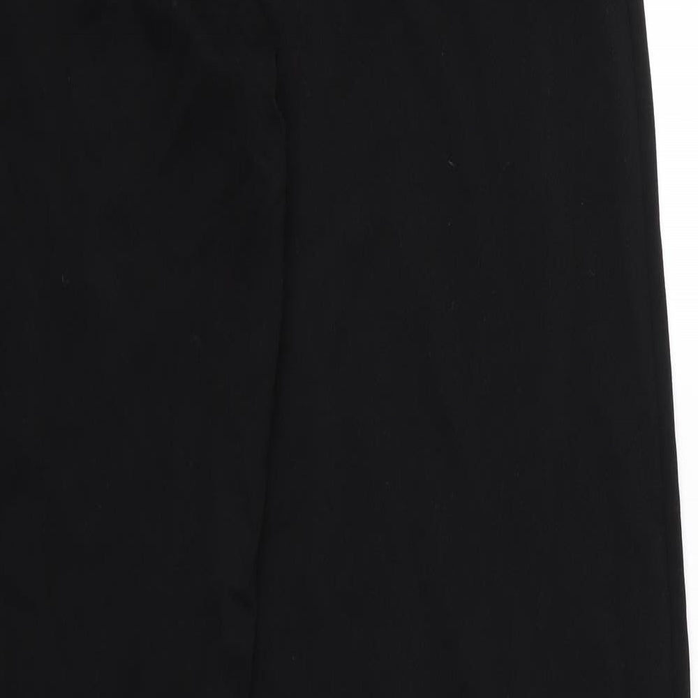 m Womens Black Trousers Size 12 L26 in