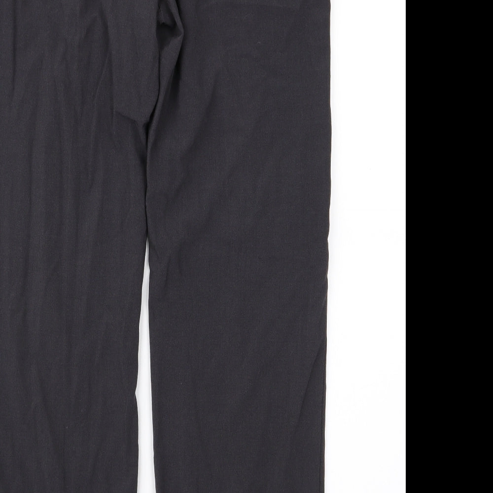 debanhams Womens Grey Trousers Size 12 L28 in