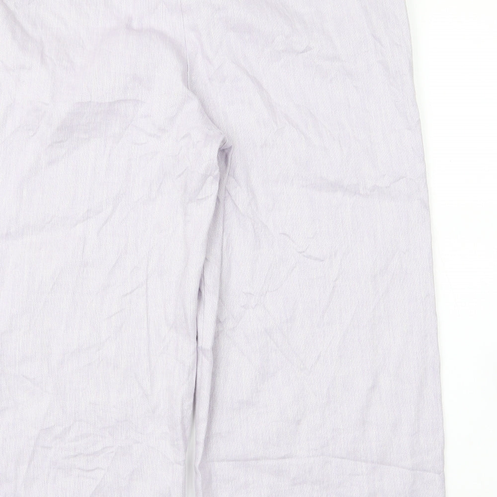 m&s Womens Purple Trousers Size 16