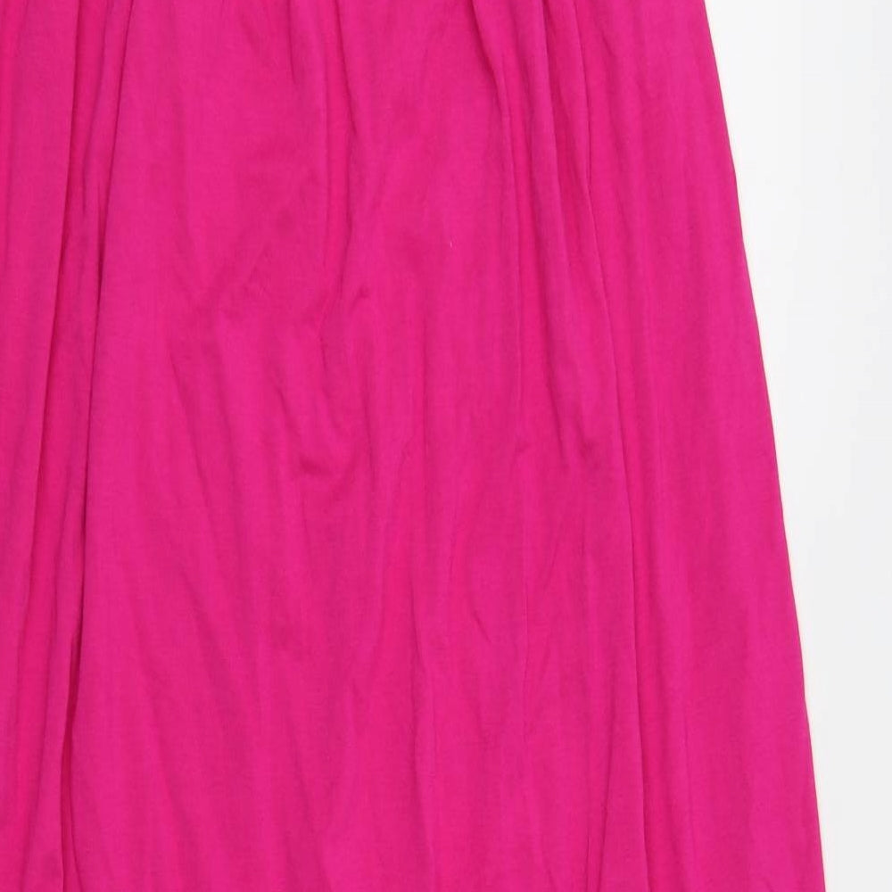 Preworn Womens Purple A-Line Size M - strapless, elastic