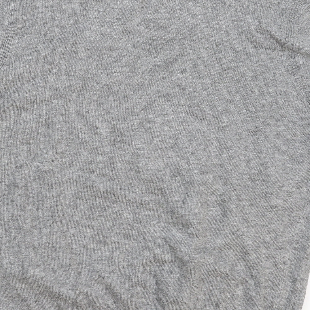New Look Womens Grey Knit Pullover Jumper Size 14