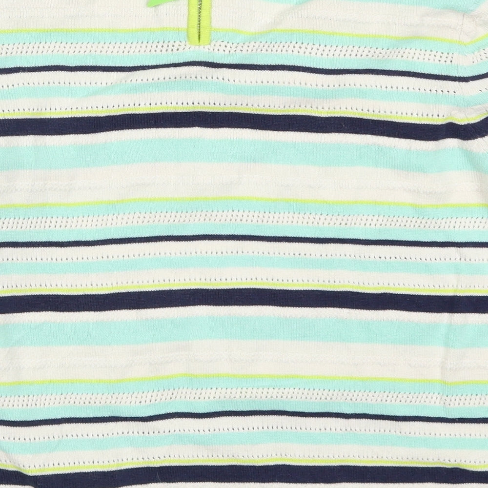 Oasis Womens Blue Striped Pullover Jumper Size S