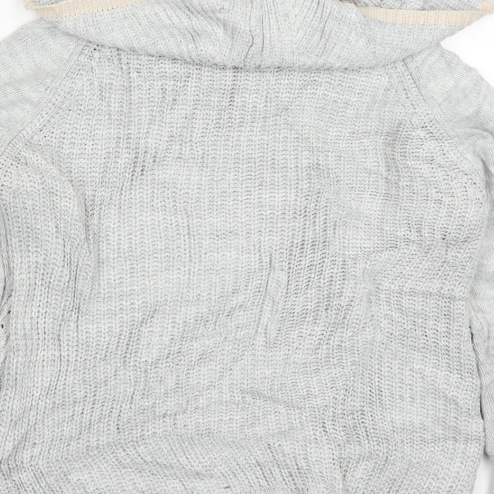 Oasis Womens Grey Knit Pullover Jumper Size M