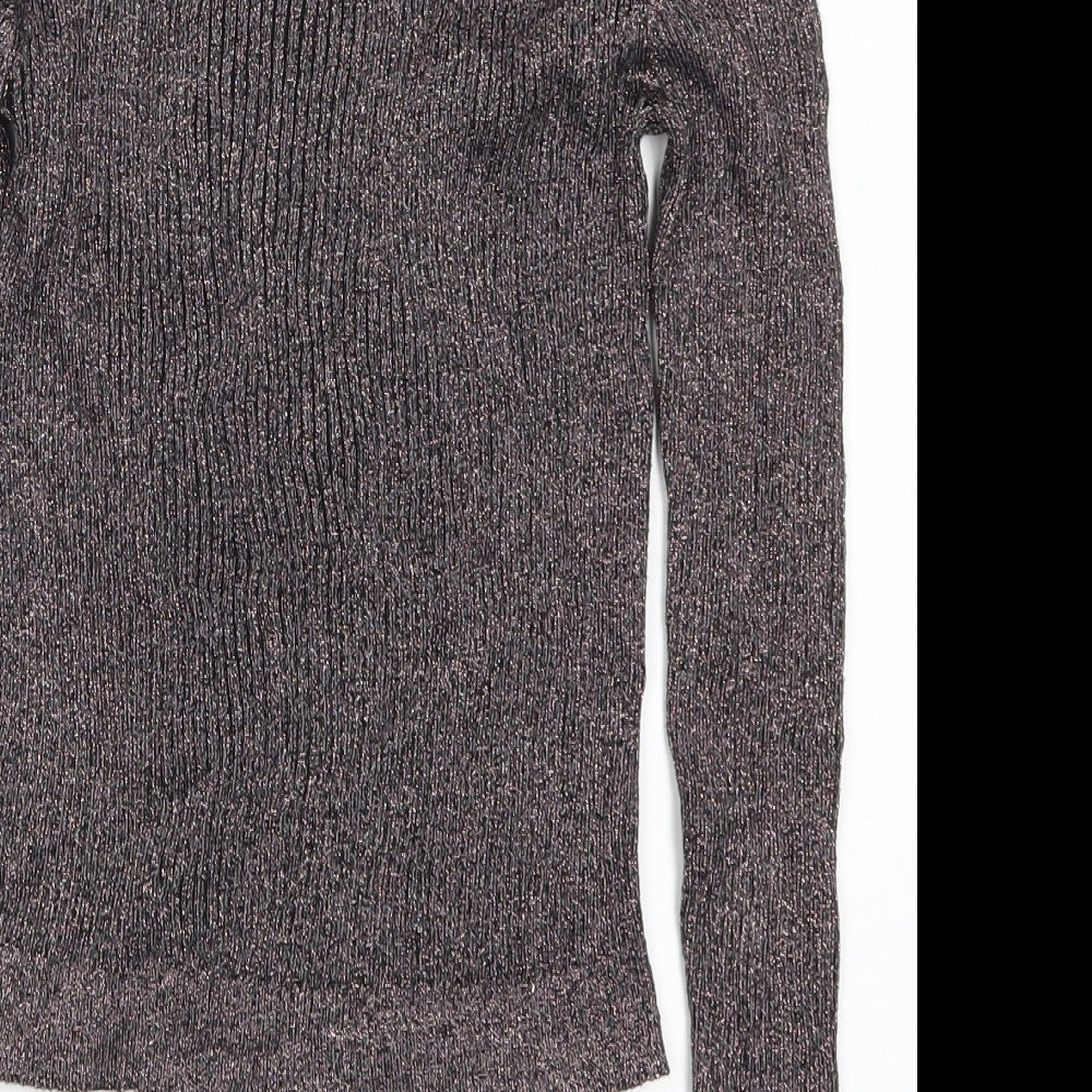 H&M Womens Purple Pullover Jumper Size M