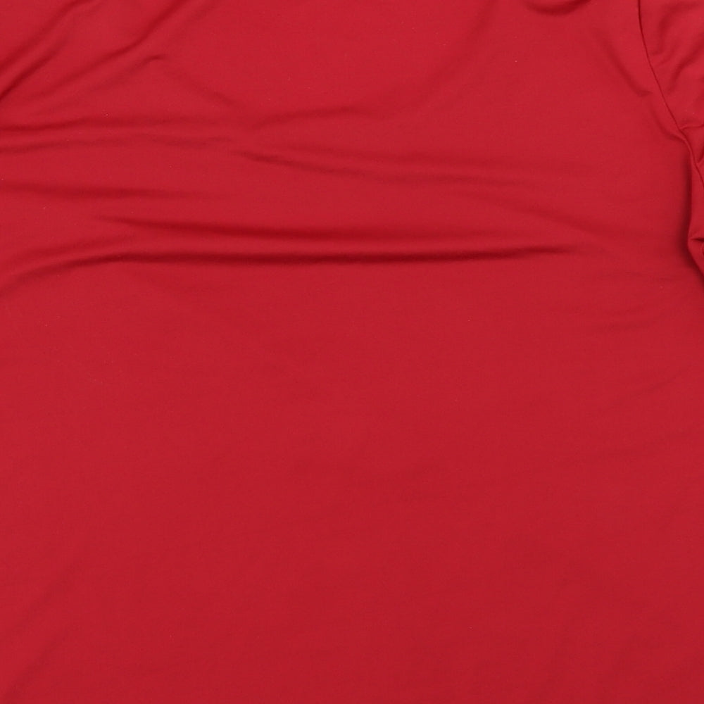 TS Womens Red Basic T-Shirt Size XS