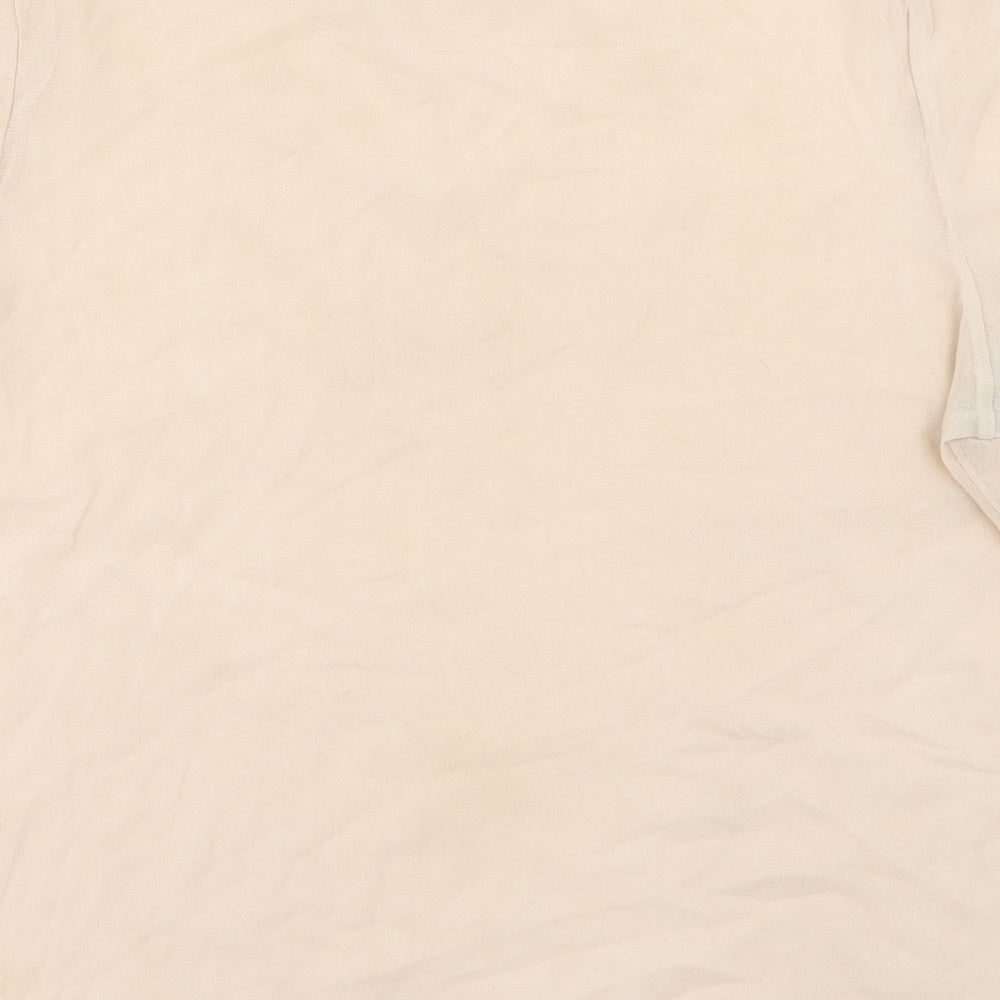 Misspap Womens Pink Basic T-Shirt Size 10