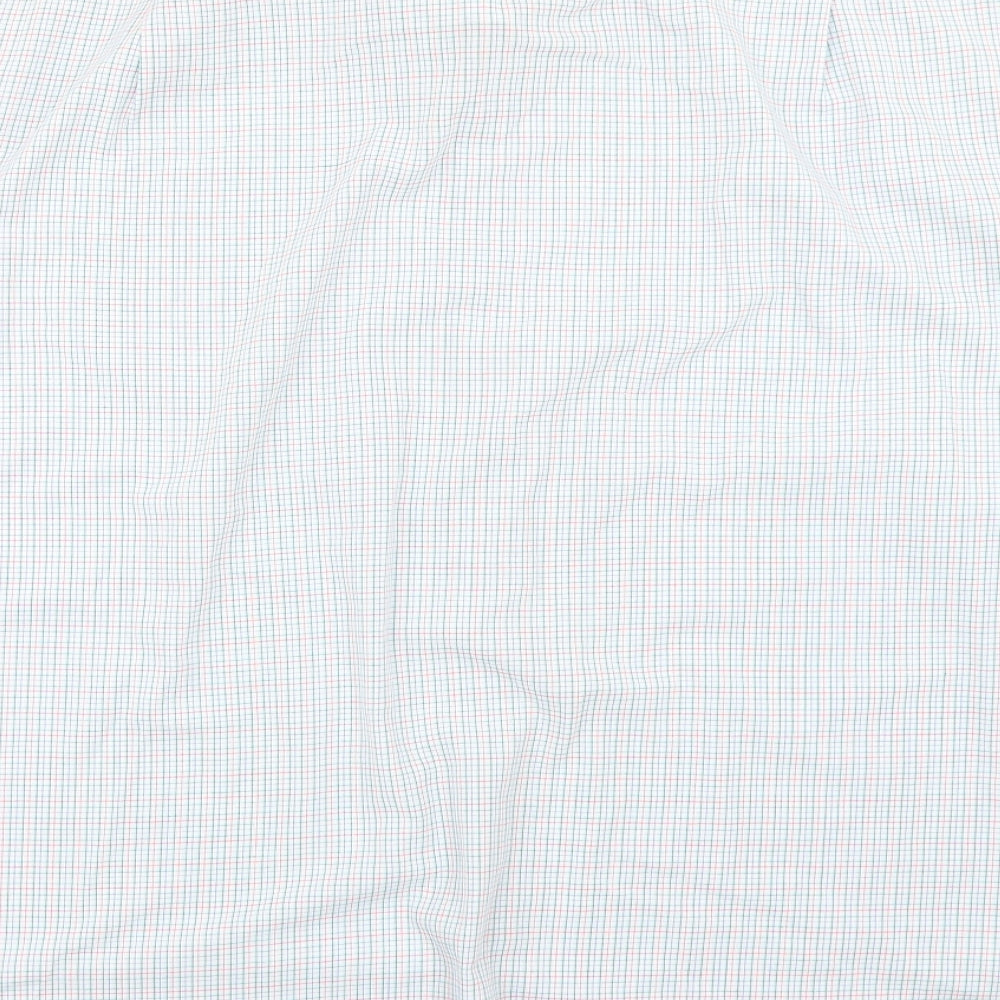 George Womens Blue Check Basic Button-Up Size 18