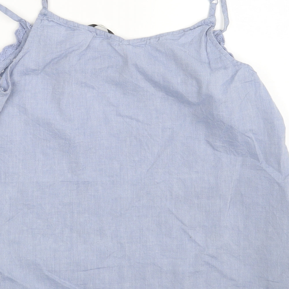 George Womens Blue Floral Camisole Blouse Size 10