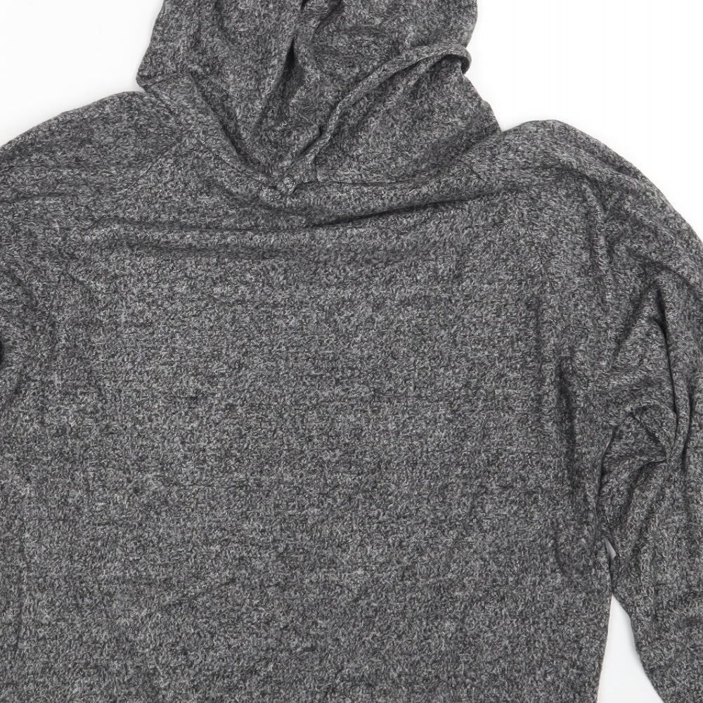 Love To Lounge Womens Grey Pullover Hoodie Size 6