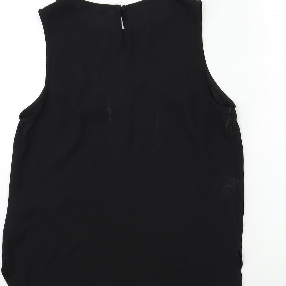 New Look Womens Black Basic Tank Size 10