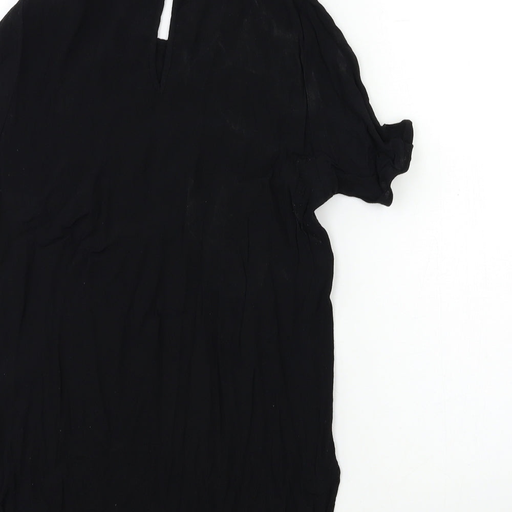 H&M Womens Black Basic T-Shirt Size 8