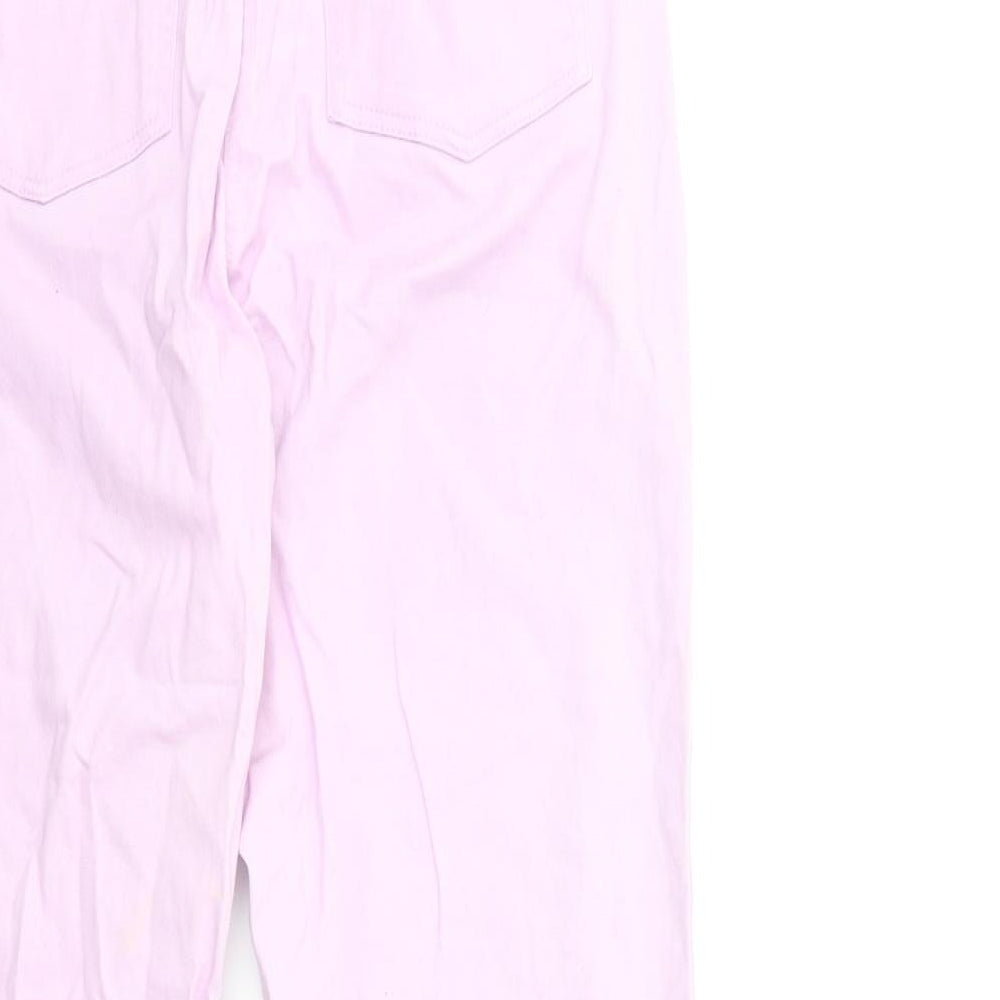 Damart Womens Purple Denim Trousers Size 12 L28 in