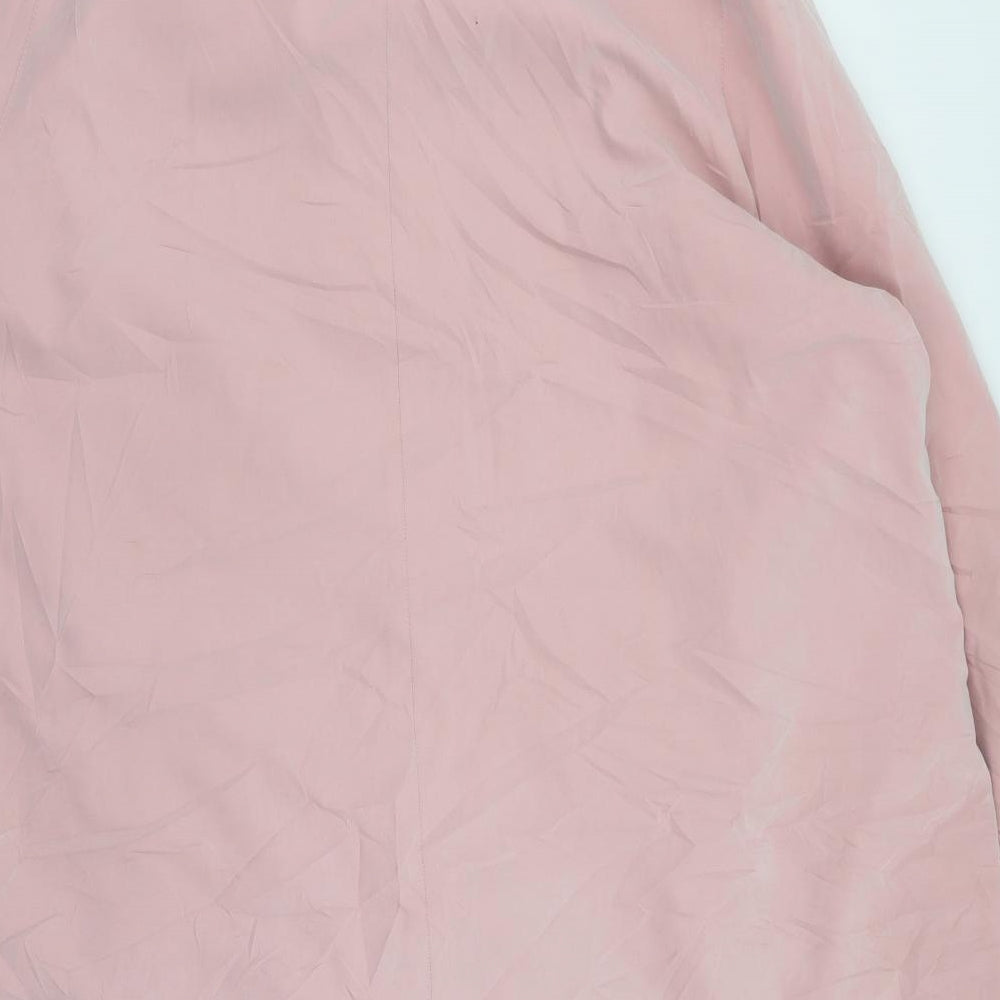 Preworn Womens Pink Overcoat Coat Size 3XL