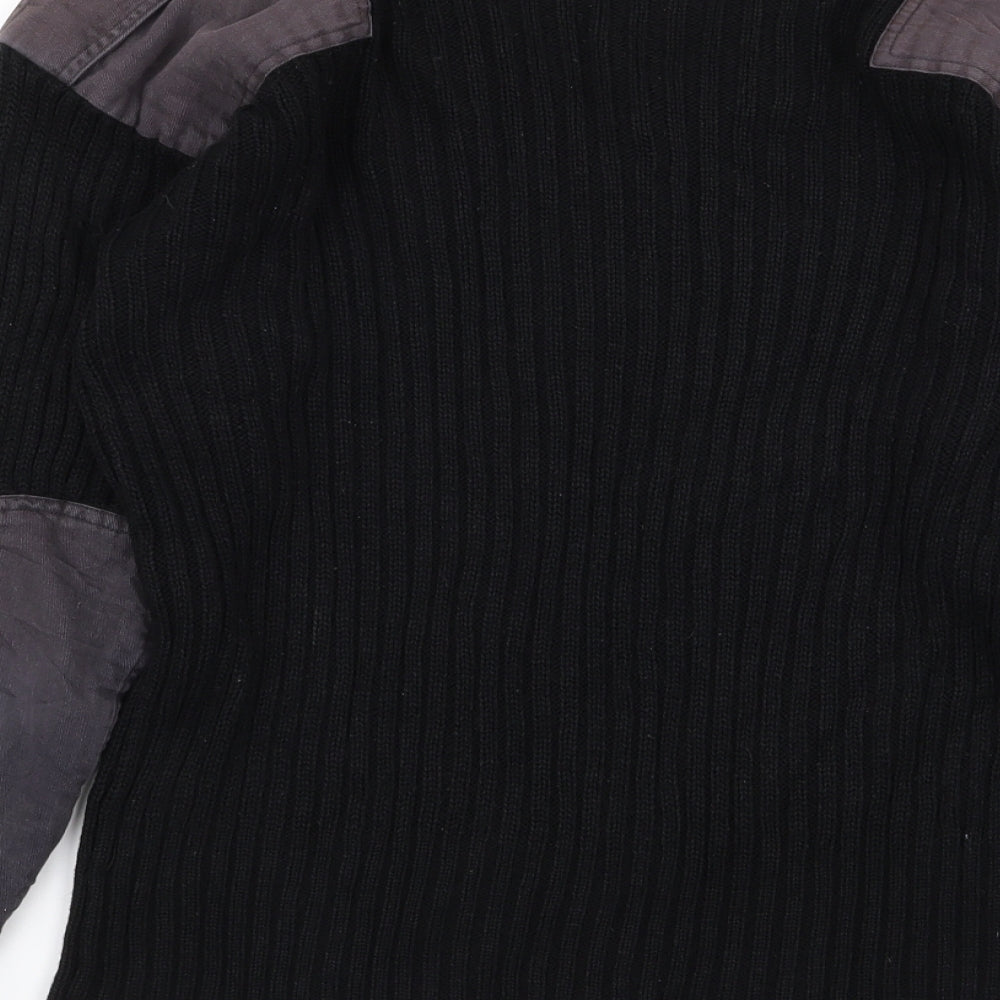 blue castle Mens Black Pullover Jumper Size S
