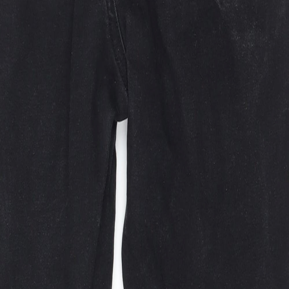 Denim & Co. Womens Black Denim Skinny Jeans Size 12 L28 in