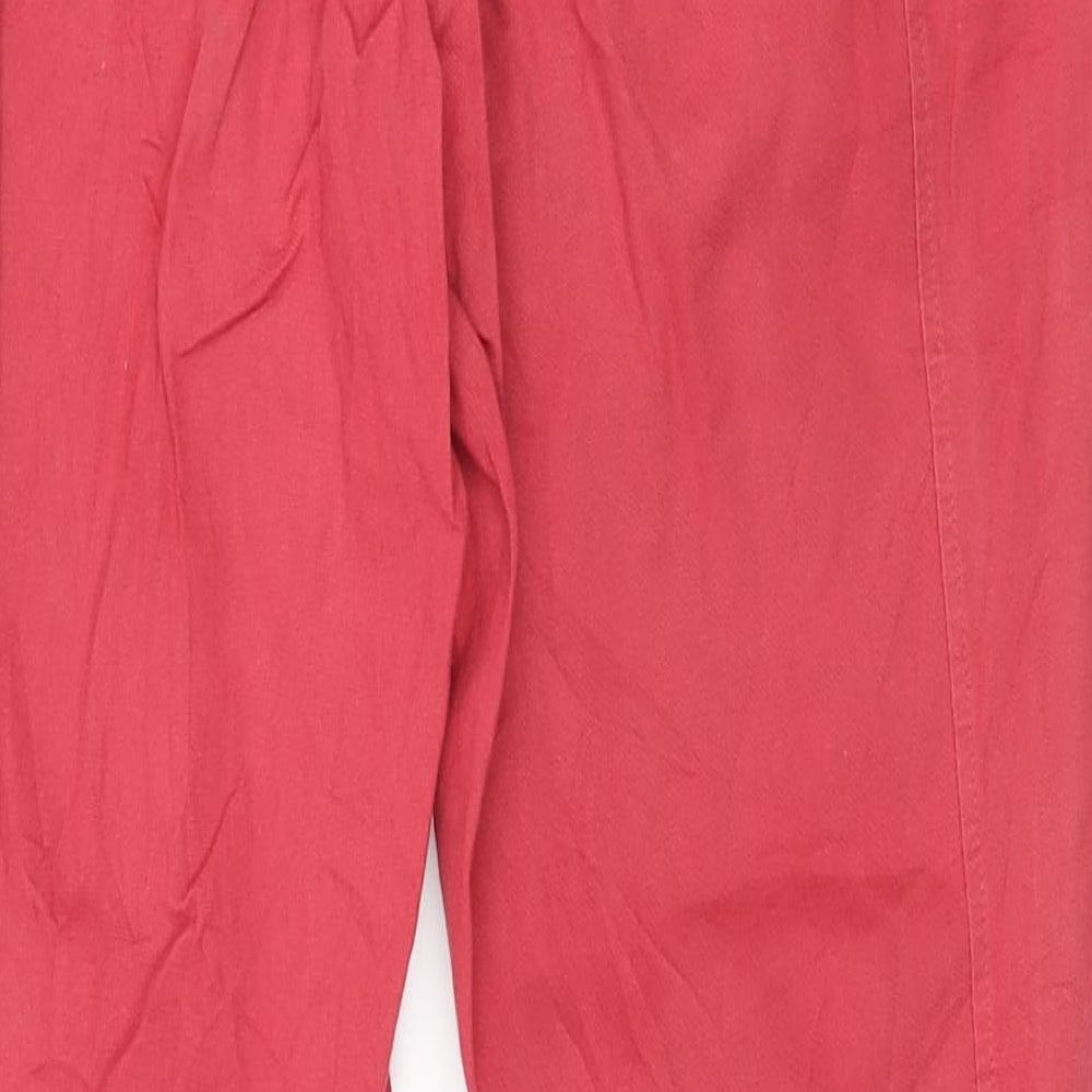 Malgrau Womens Pink Trousers Size S L27 in