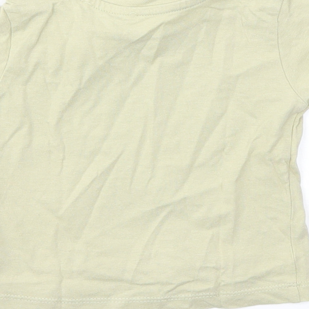 Matalan Boys Green Basic T-Shirt Size 3-6 Months
