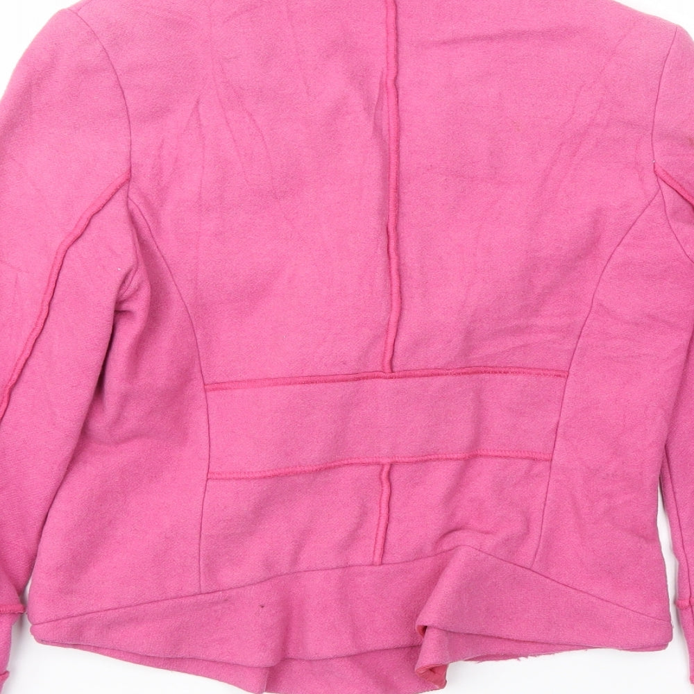 Bellisimo Womens Pink Jacket Blazer Size 12