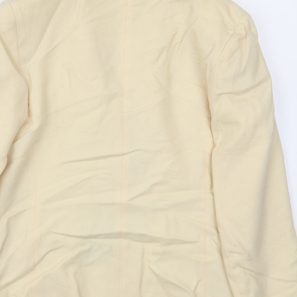 DITTO Womens Ivory Jacket Blazer Size 16