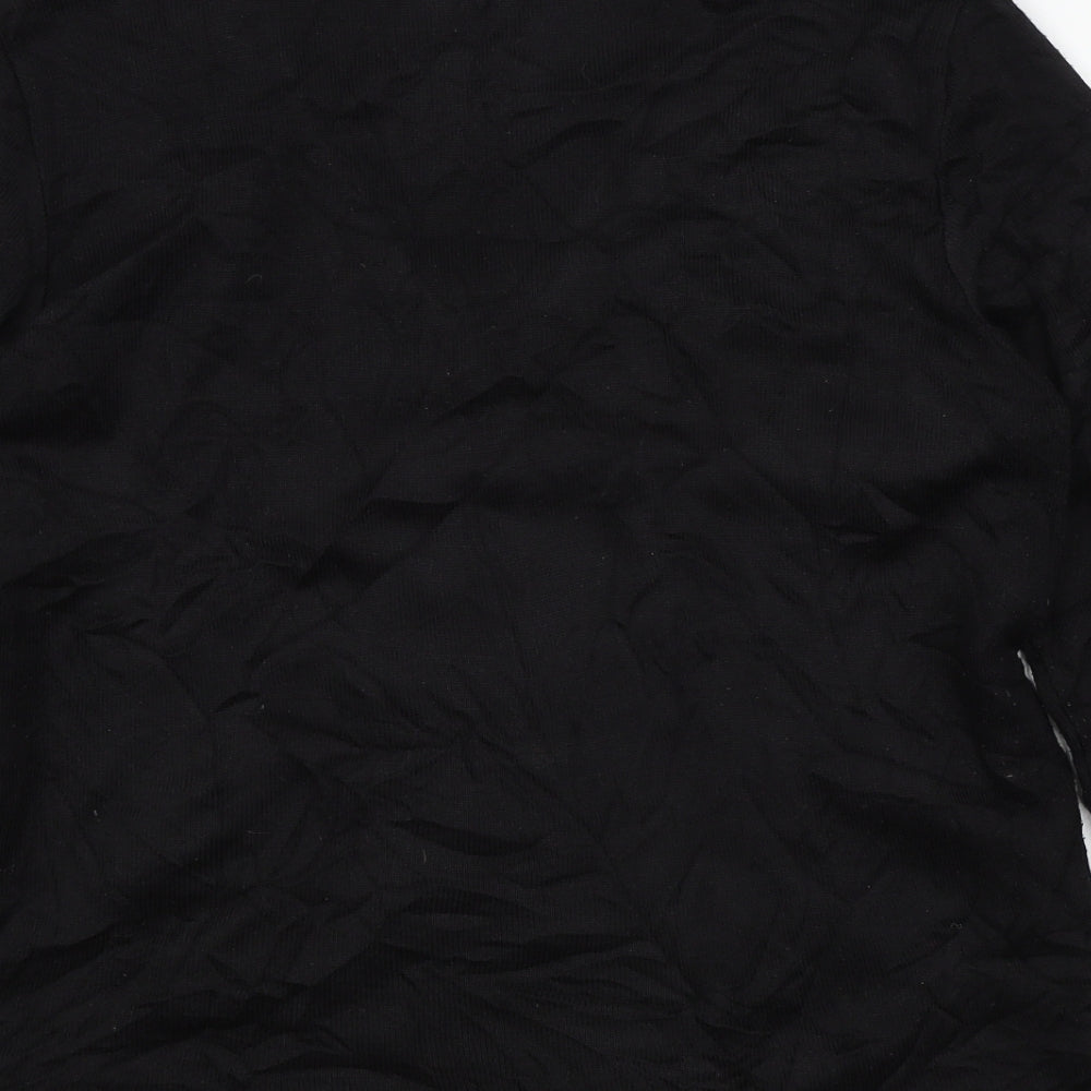 Preworn Womens Black Geometric Pullover Jumper Size 14