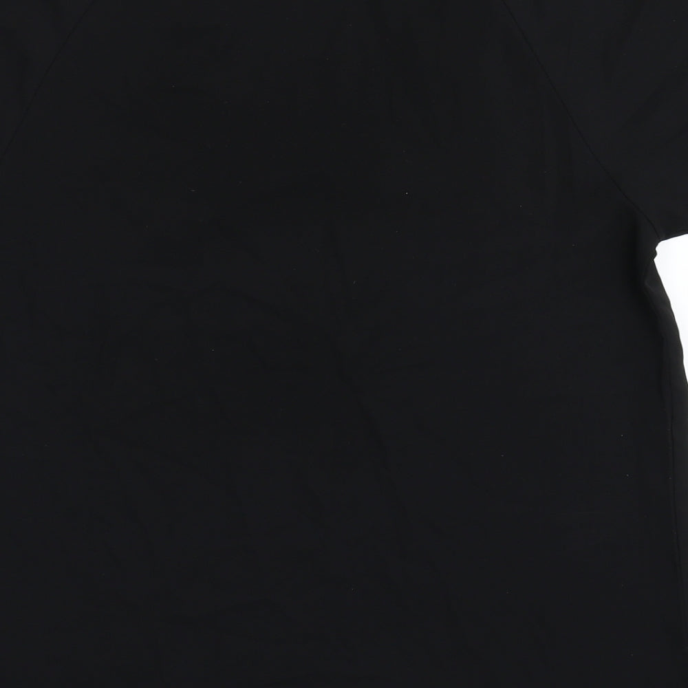 Papaya Womens Black Basic T-Shirt Size 8
