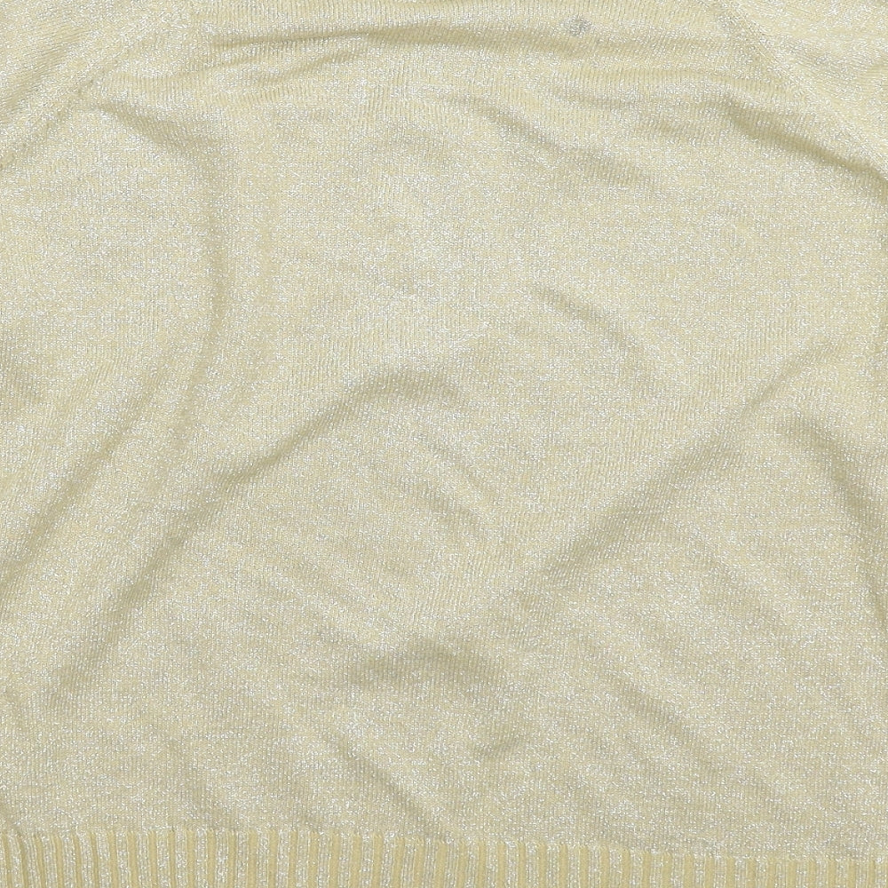 Bonmarché Womens Gold Knit Pullover Jumper Size XL