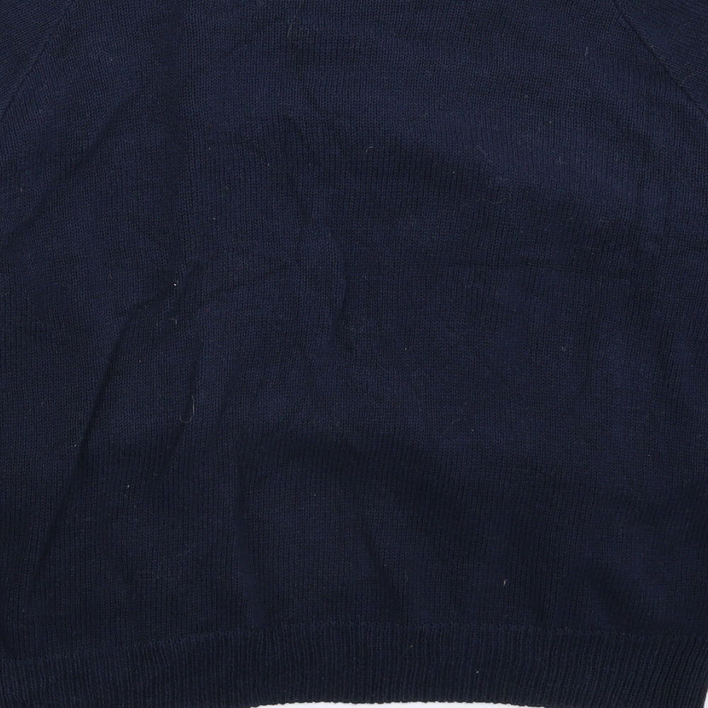 Divided Womens Blue Knit Pullover Jumper Size S