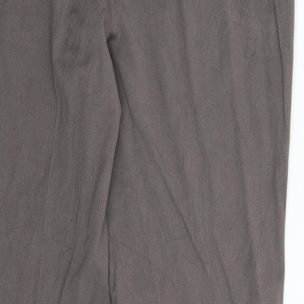 Marks and Spencer Womens Grey Trousers Size 12 L28 in