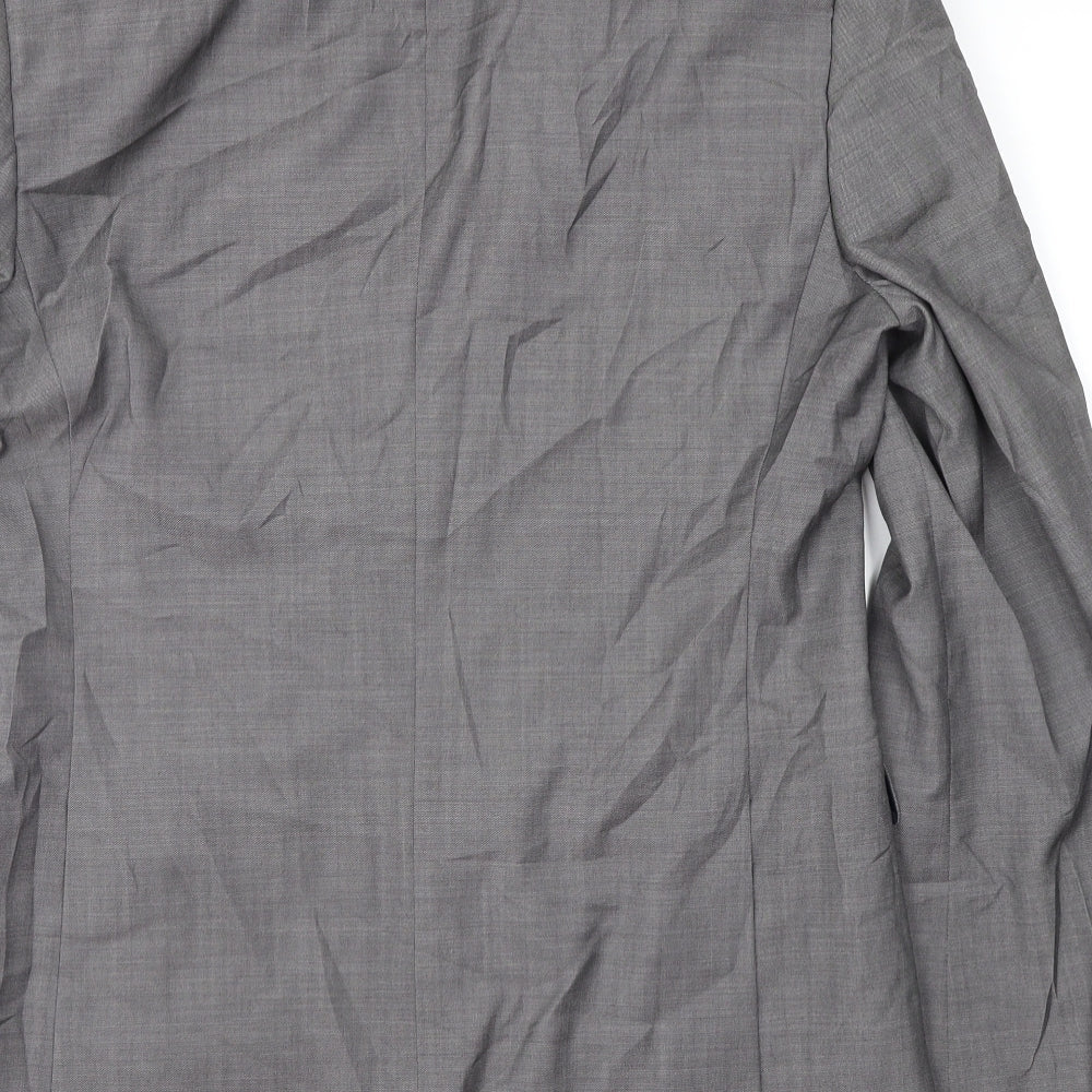 Topman Mens Grey Suit Jacket Size 38