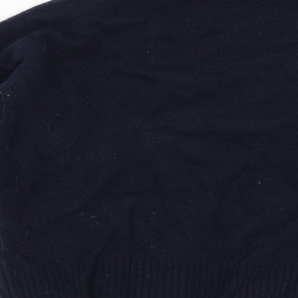 Marks & Spencer Womens Blue Knit Pullover Jumper Size S - Lace Detail