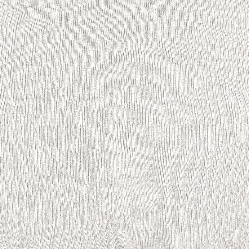 H&M Womens Beige Knit Pullover Jumper Size L