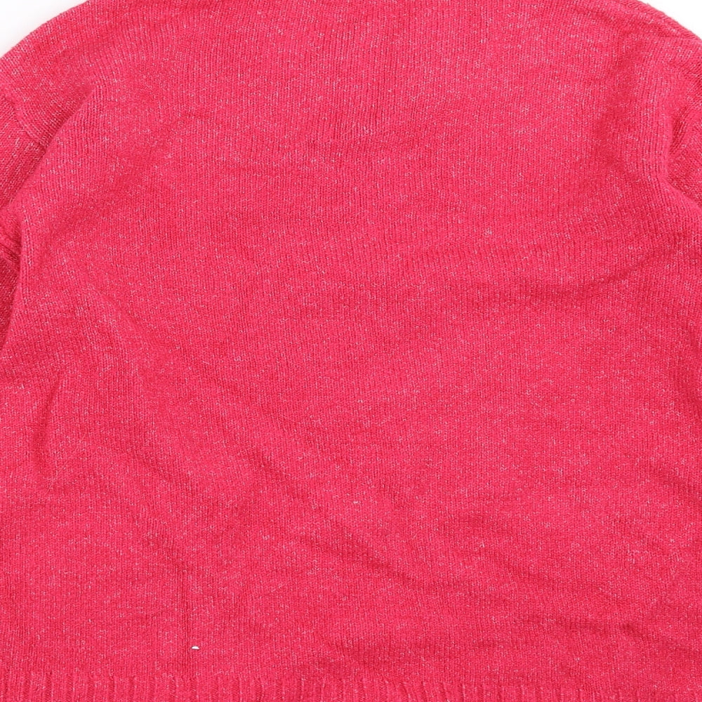 Marks & Spencer Womens Pink Knit Pullover Jumper Size S