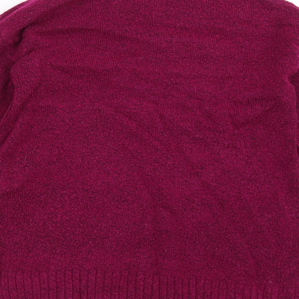 Marks & Spencer Womens Purple Knit Pullover Jumper Size S