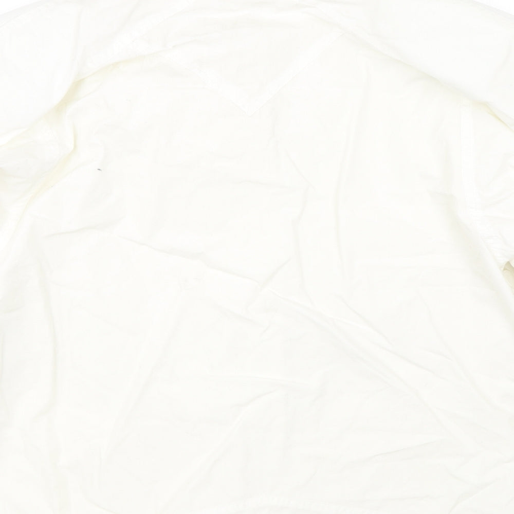 Four Seasons of London Womens White Basic Button-Up Size 14 - Chef unifrom