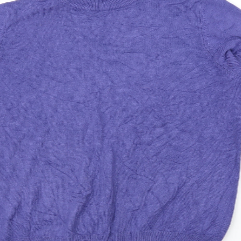 M&S Womens Purple Pullover Jumper Size 18