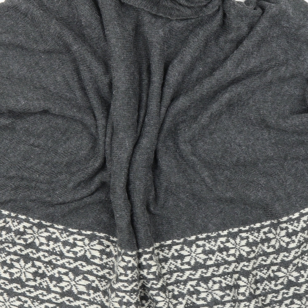 Roman Womens Grey Fair Isle Pullover Jumper Size S