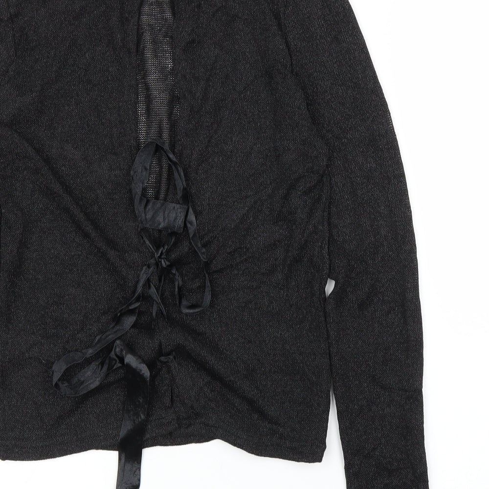 H&M Womens Black Basic Blouse Size S - Split down back
