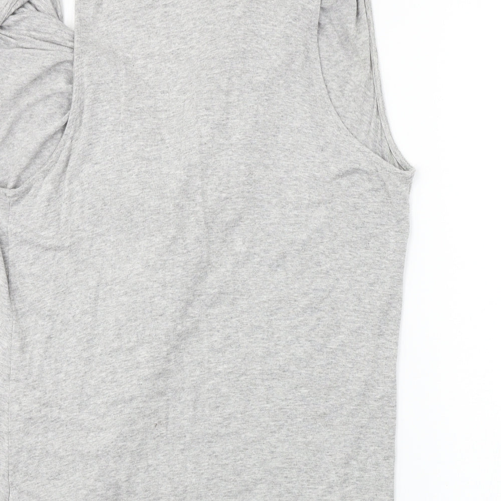 Harlowe & Graham Womens Grey Basic Blouse Size XL