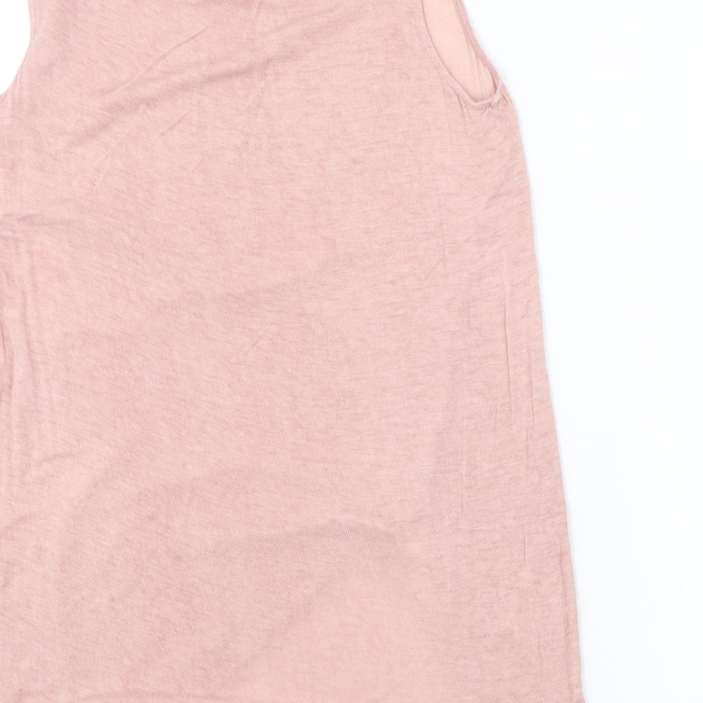 Tresics Womens Pink Basic T-Shirt Size L