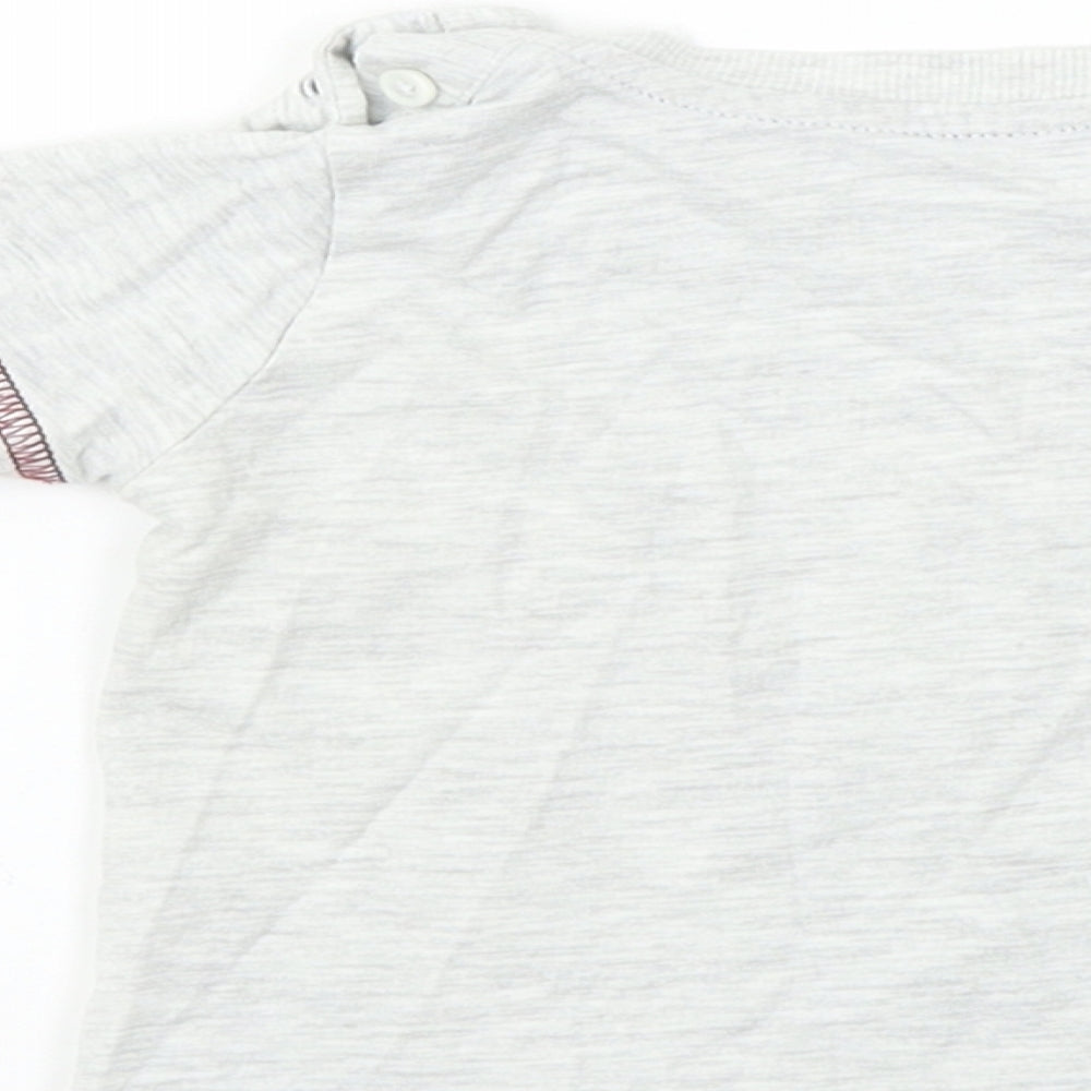 Matalan Boys Grey Basic T-Shirt Size 6-9 Months