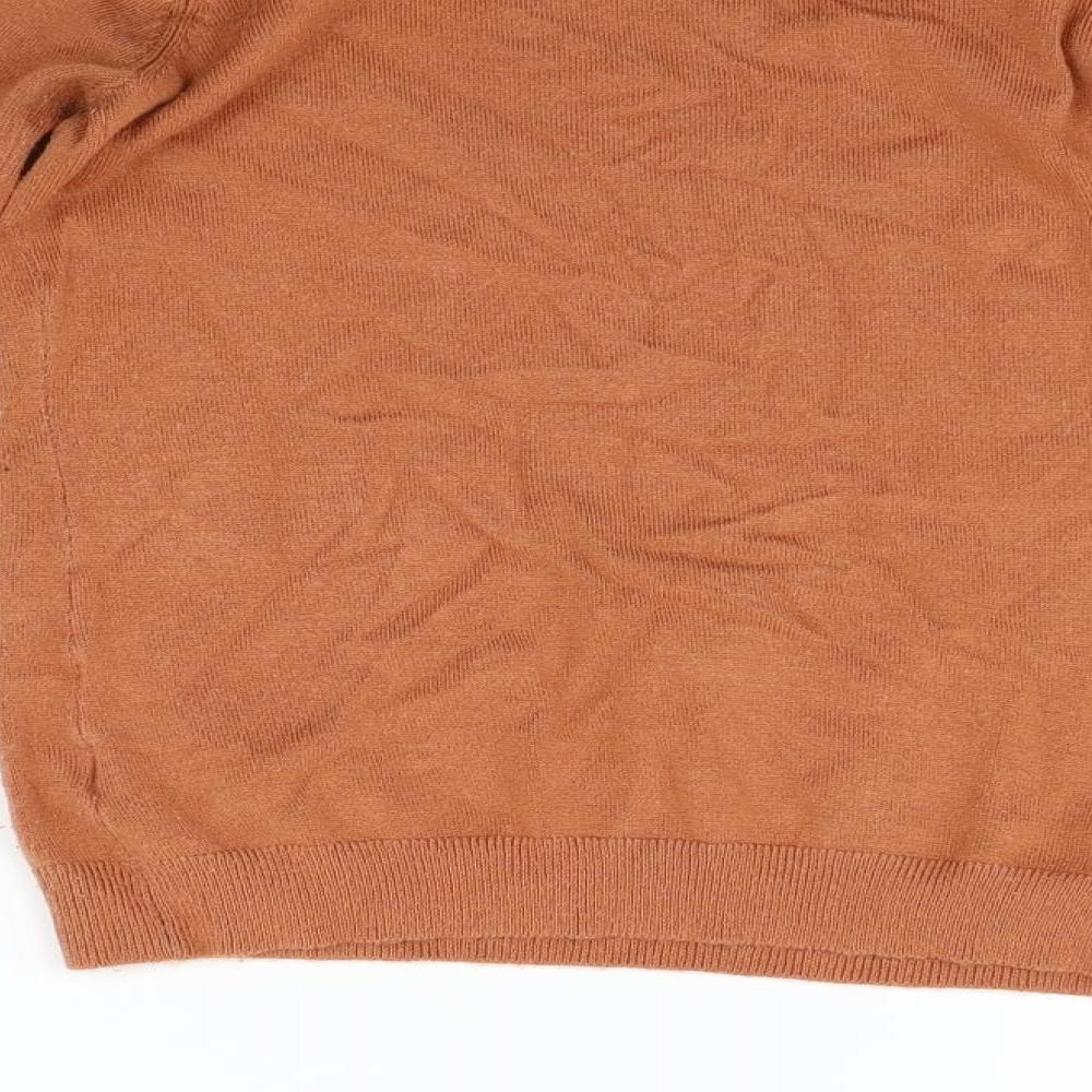 Redoute Girls Orange Pullover Jumper Size 8 Years