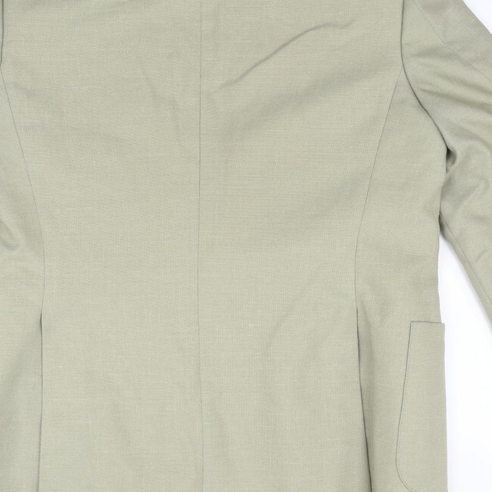 Preworn Mens Green Jacket Blazer Size 40