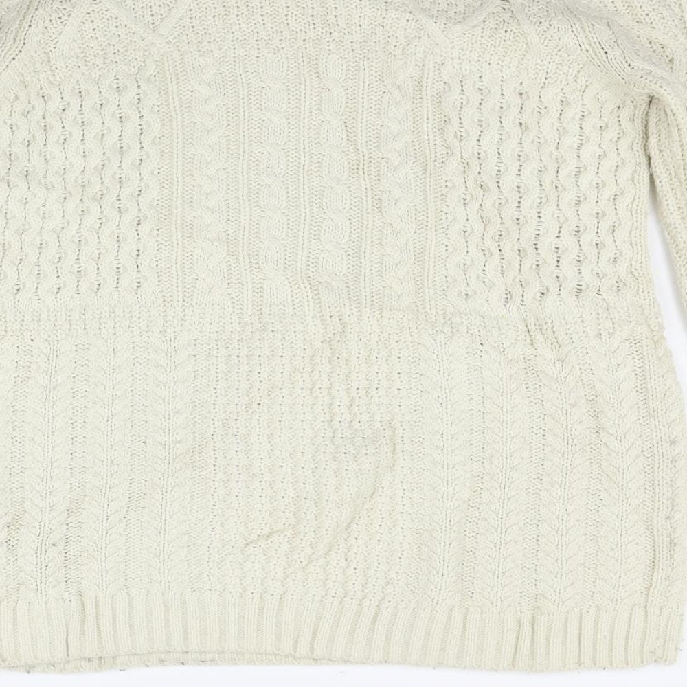 Topshop Womens Beige Pullover Jumper Size 8