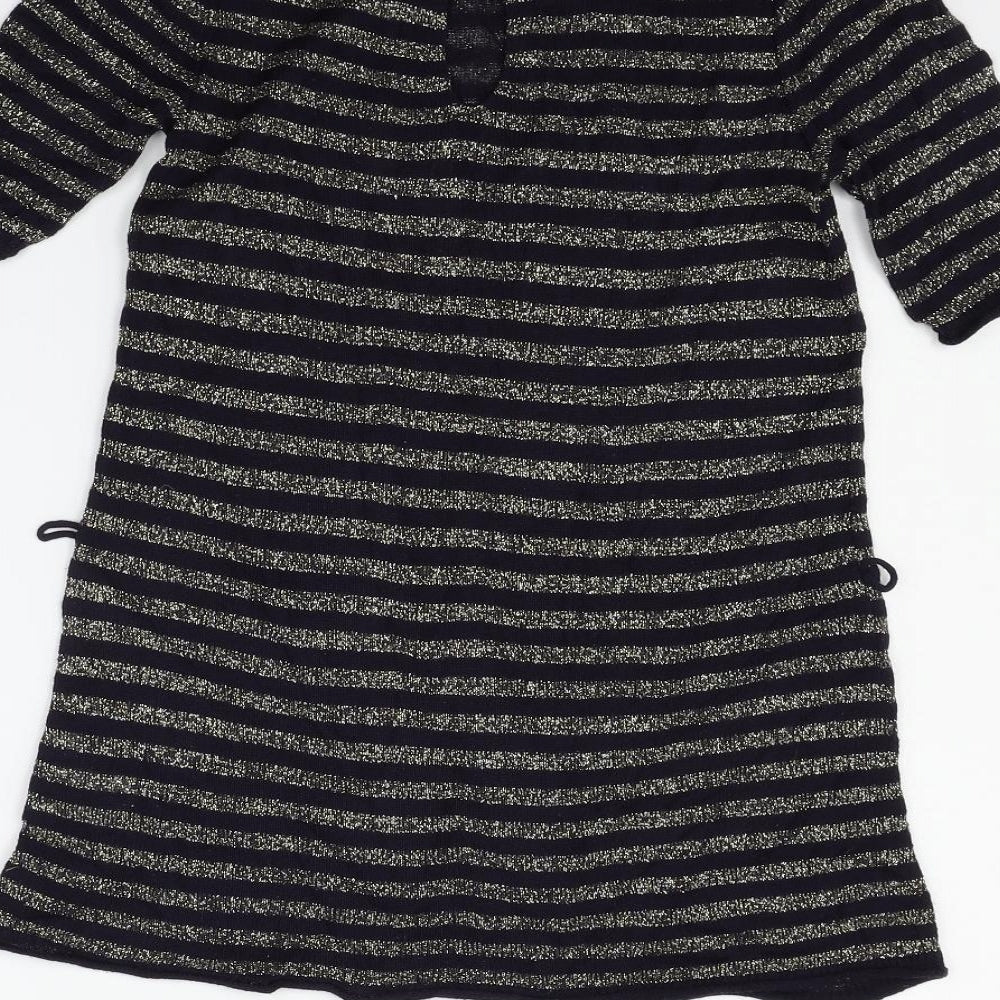 River Island Womens Blue Striped Pullover Jumper Size 8