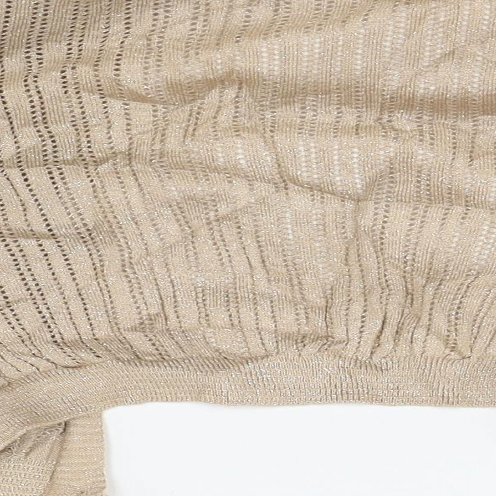 Miss Selfridge Womens Beige Cape Jumper Size 10