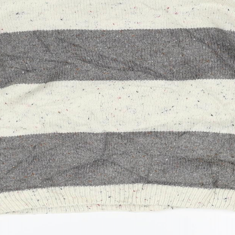 Nutmeg Girls Beige Striped Pullover Jumper Size 4-5 Years