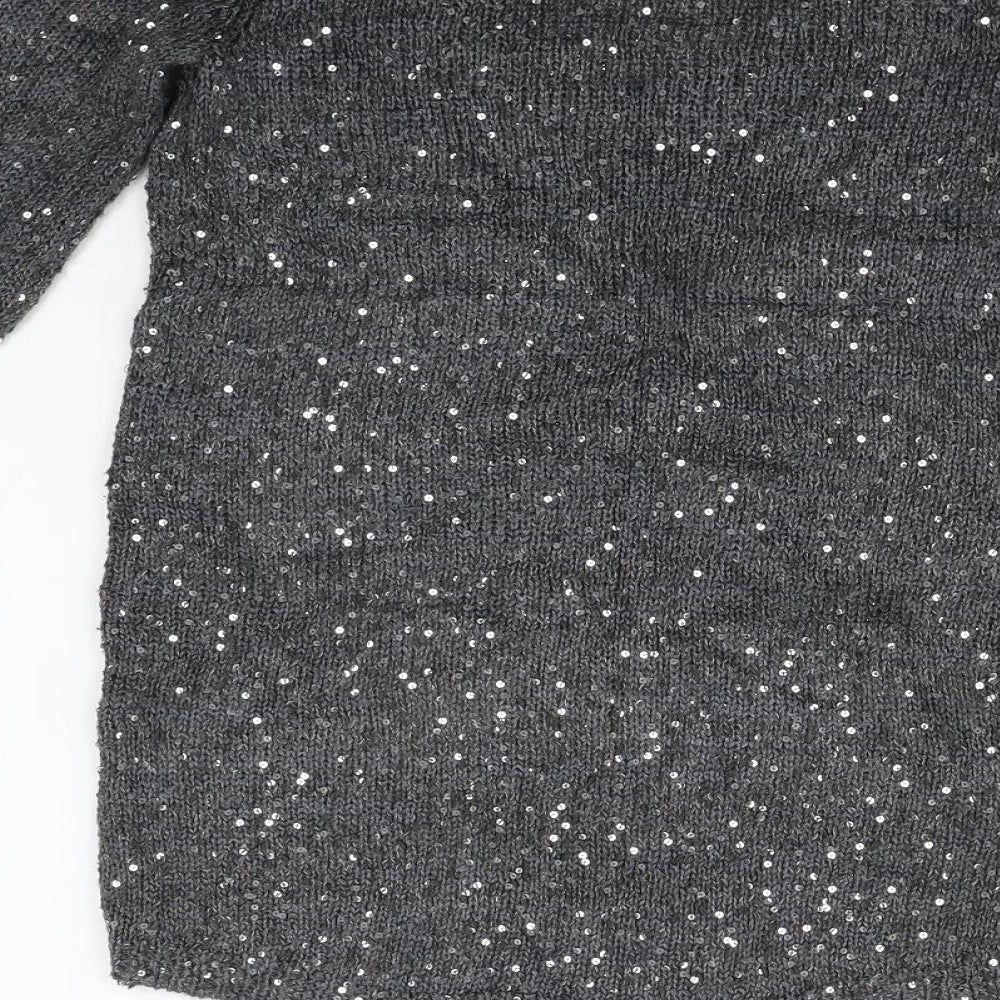 Zara Womens Grey Pullover Jumper Size S